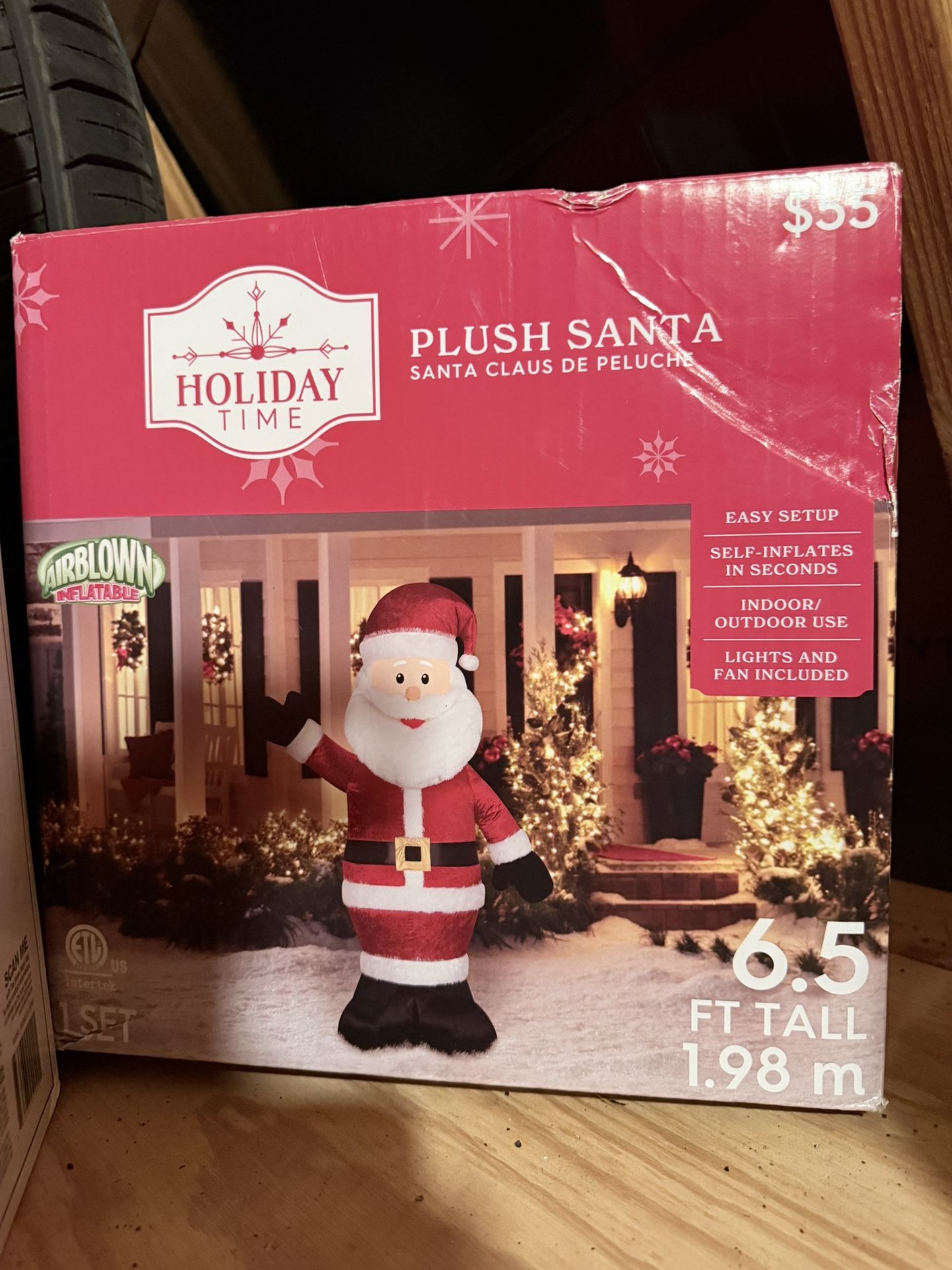 New Santa Claus Inflatable Decoration Xmas Yard