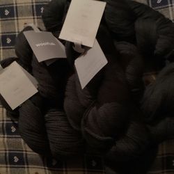6-Skeins “Wool folk”Charcoal Gray Yarn
