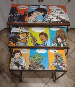 Metal Pop Art Star Wars Nesting Tables 