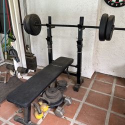 100 Lbs With Bench For $99 - Firm