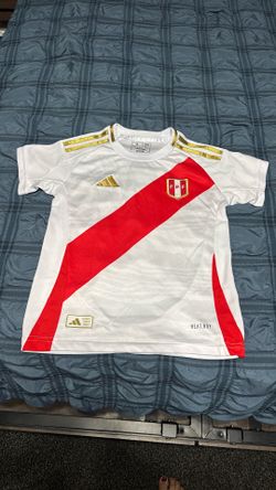 Adidas Peru FPF Kids Soccer Jersey Size 6