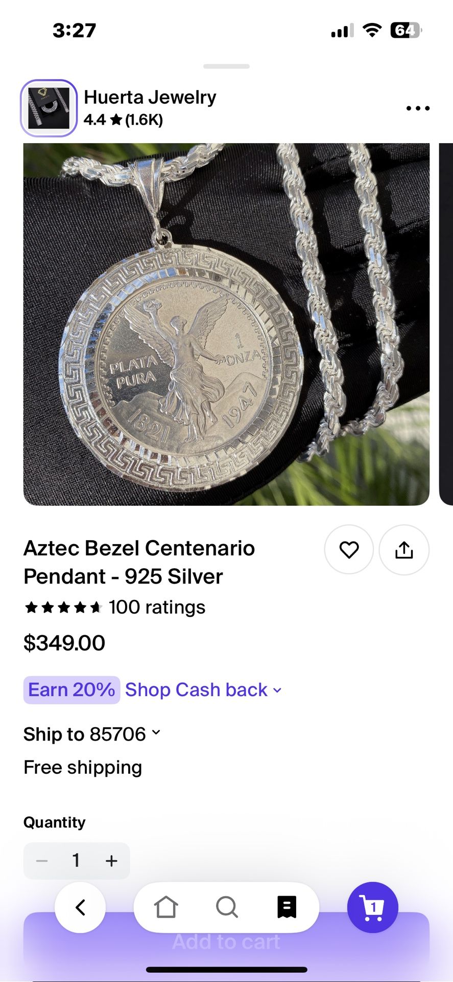 925 Silver Pendant