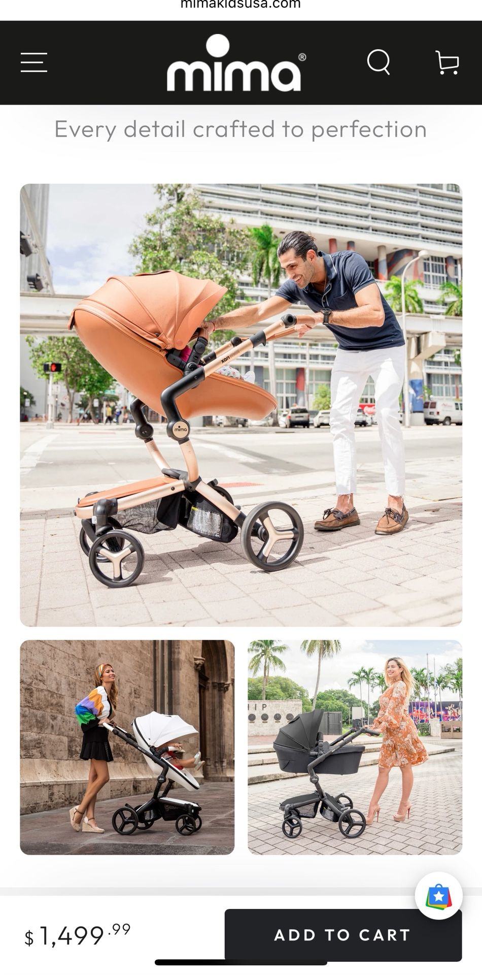 Mima Xari 2 in 1 stroller 