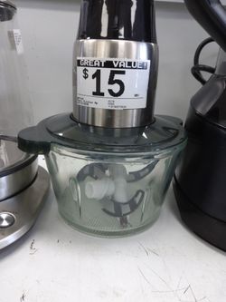 Small Electric Food Chopper with Glass Bowl