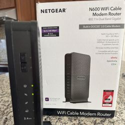NETGEAR N600 WiFi Cable Model Router Model No. C3700