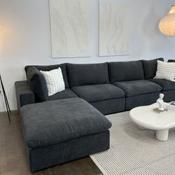 ⚫️Black Cloud Couch 4 Pc
