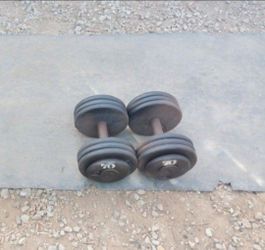 Dumbbells 2x70lbs