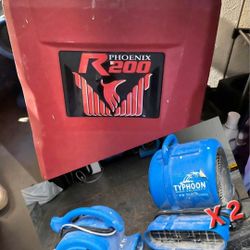Phoenix Dehumidifier And 4 Typhoon Air Movers (2small/2large)