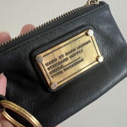 Marc Jacobs Black Leather Wallet / Card Holder 