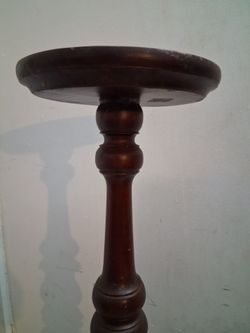 Carved Wood Pedestal $55 Dlls.