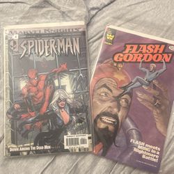 Bundle 1981 Flash Gordon Comic Book Spider-Man Marvel,Knights  2004