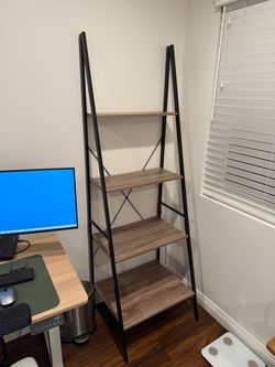 4-Tier Leaning Bookshelf