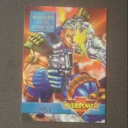 1995 Fleer Cable Mission Fatal Attractions #2 OverPower Marvel Card Vintage Collectible 