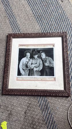 Three Stooges framed print