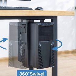 Open Box Under Desk Desktop Mount With 360° Swivel
