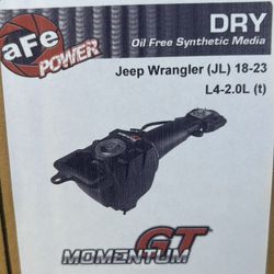 2019 Jeep Wrangler 2.0 Turbo Intake Filter 