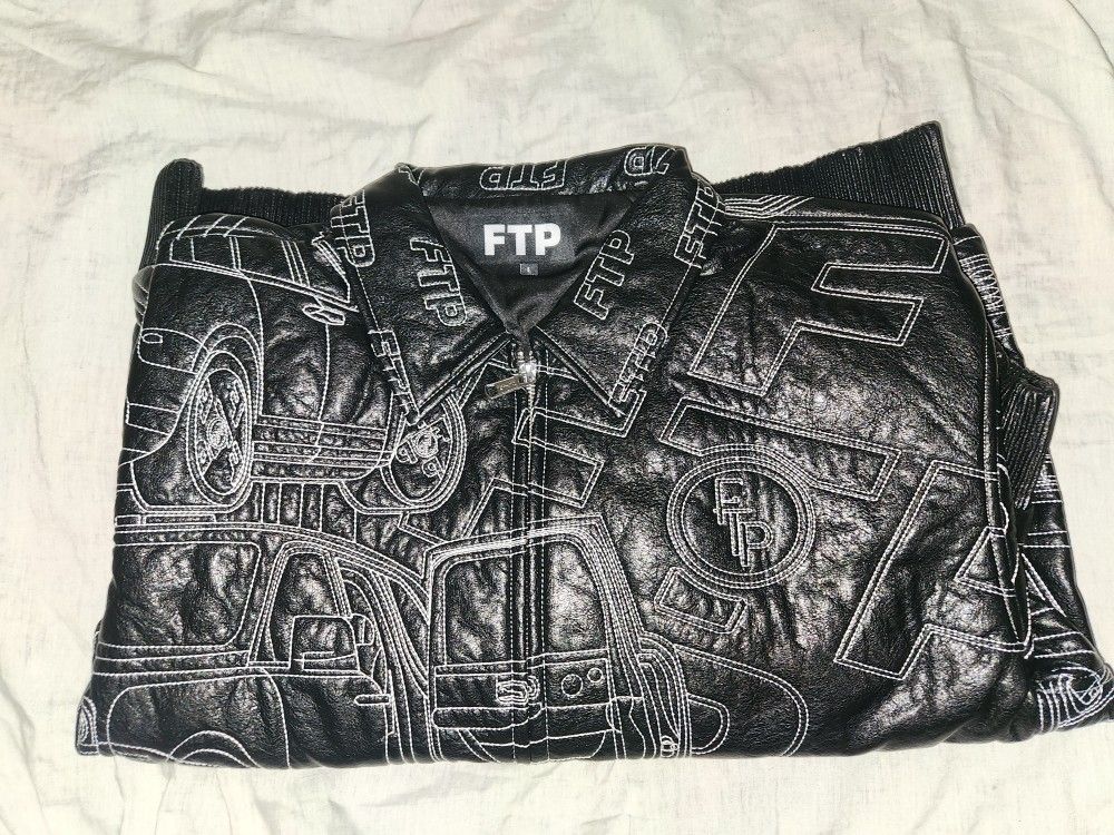 FTP BIG BODY LEATHER JACKET (BLACK) Rolls Royce L