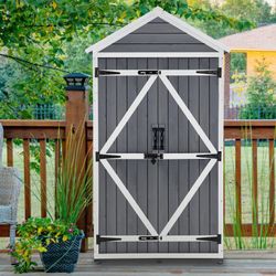 Water Resistant Outdoor Tool Shed Storage Model 1000 Mcombo