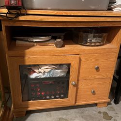 A Wood Tv Stand 