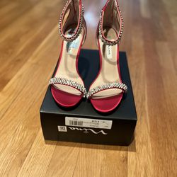 Red Sparkly NINA High Heels Sz 8.5