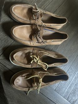 Two Pair Of Men’s Leather Sperry Top Siders Size 12