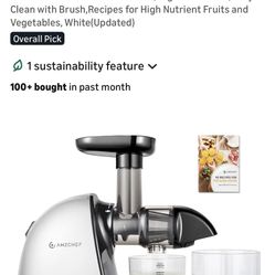 Cold PressJuicer,AMZCHEF Slow Masticating Juicer