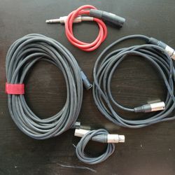 XLR Microphone Cables - LOT of 4 (see lengths below..)