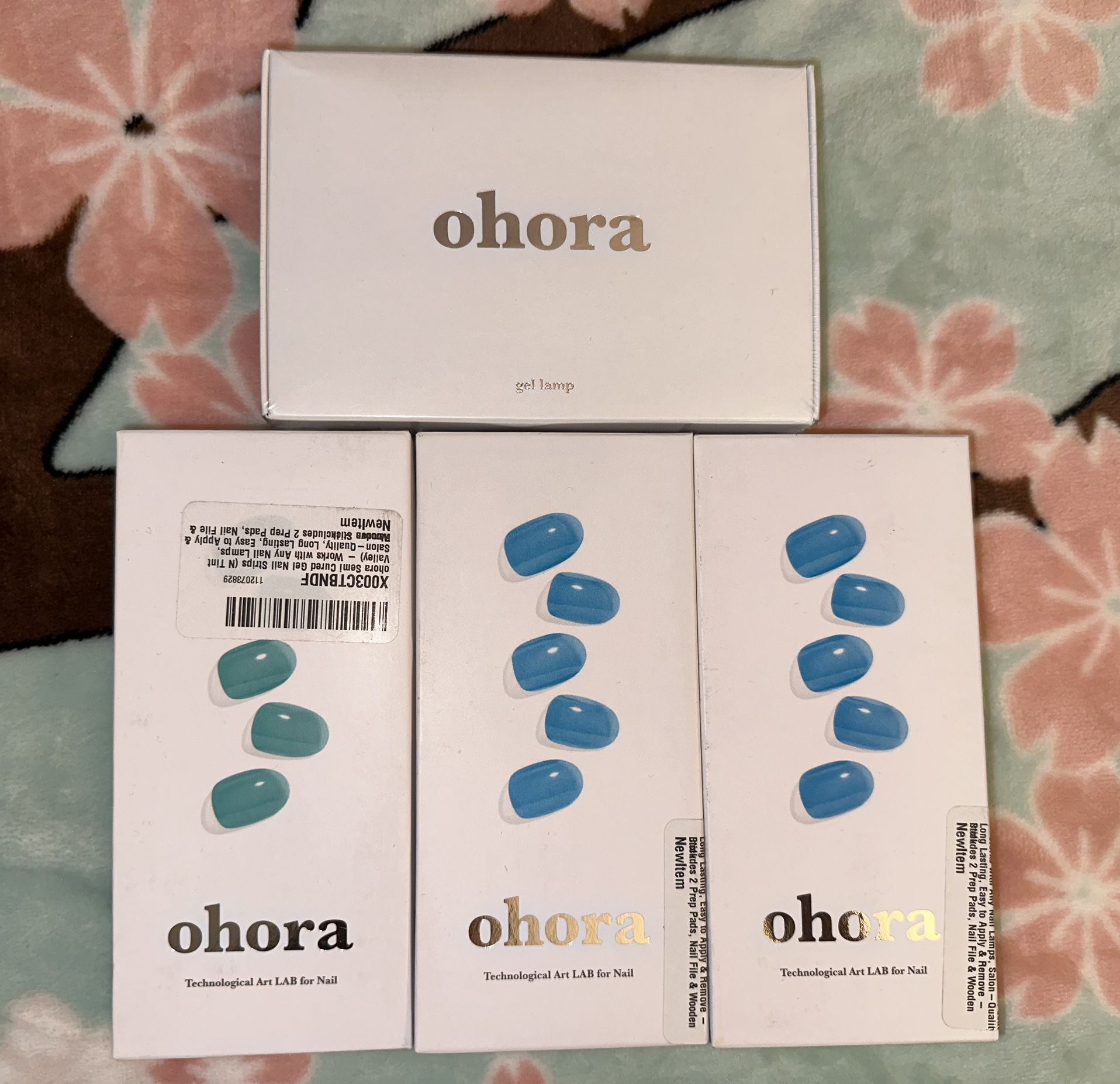 Ohora Semi-cured Gel Nail Strips + Led Lamp