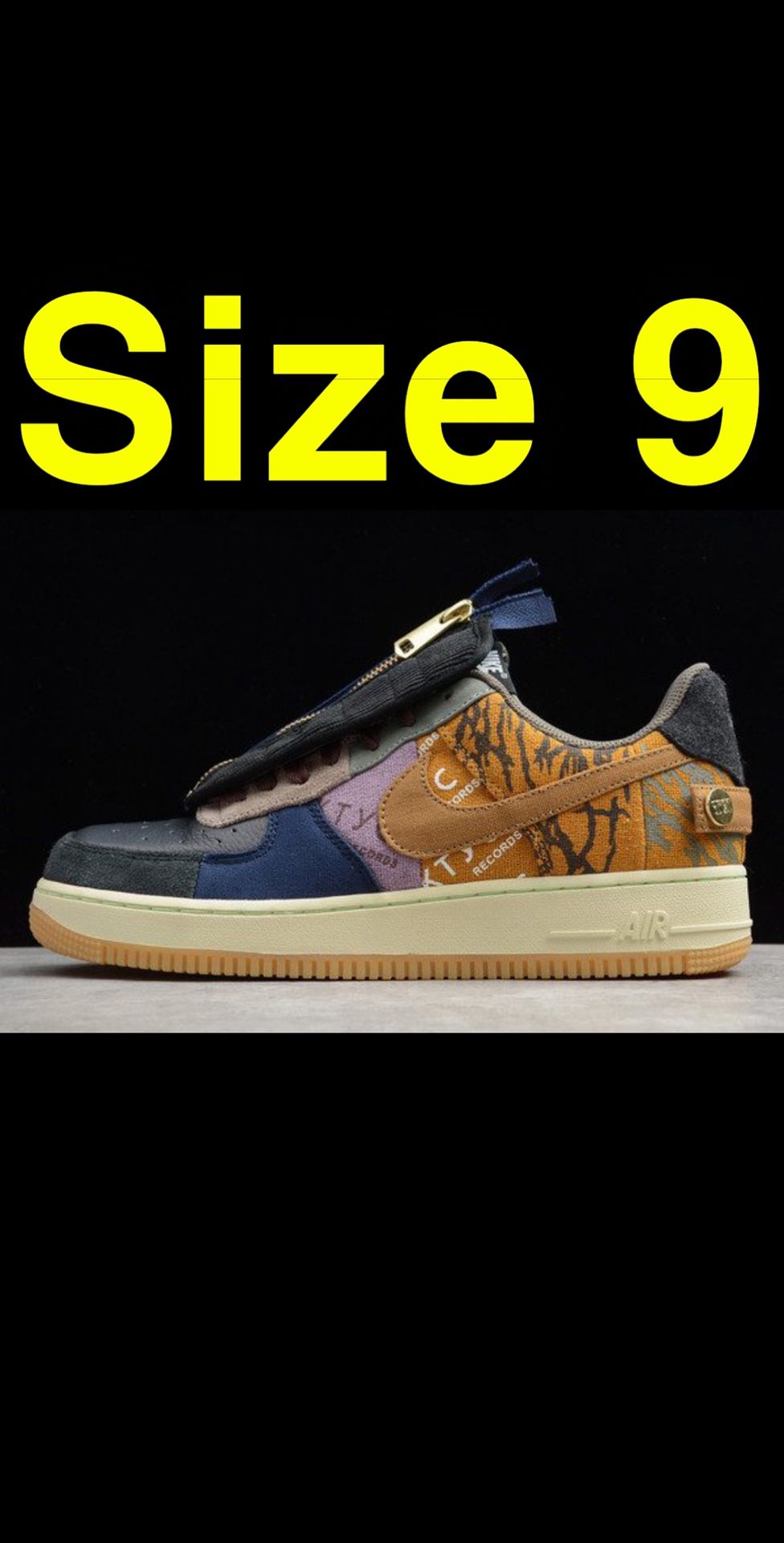 Travis Scott Catus Jack - Air Force 1 - Size 9