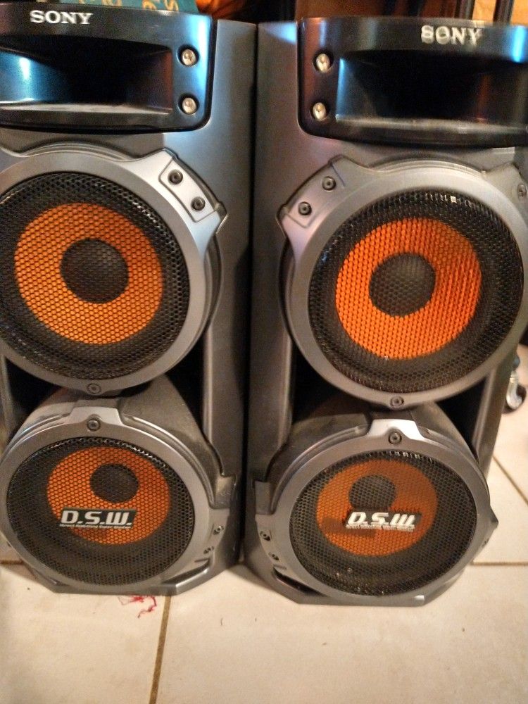 Used Sony DSW Direct Radiating Super Woofer Speaker System Model #SS-ZX6