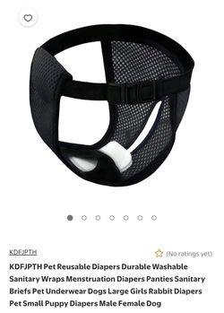 Reusable underwear for dogs