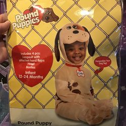 Pound Puppies Infant Costume Size 12-24 Months -new
