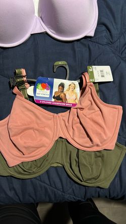 Fruit of the Loom 2-Pack Unlined Underwire Bras XL+