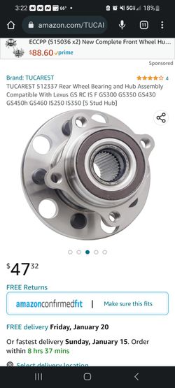 TUCAREST 512337 Rear Wheel Bearing