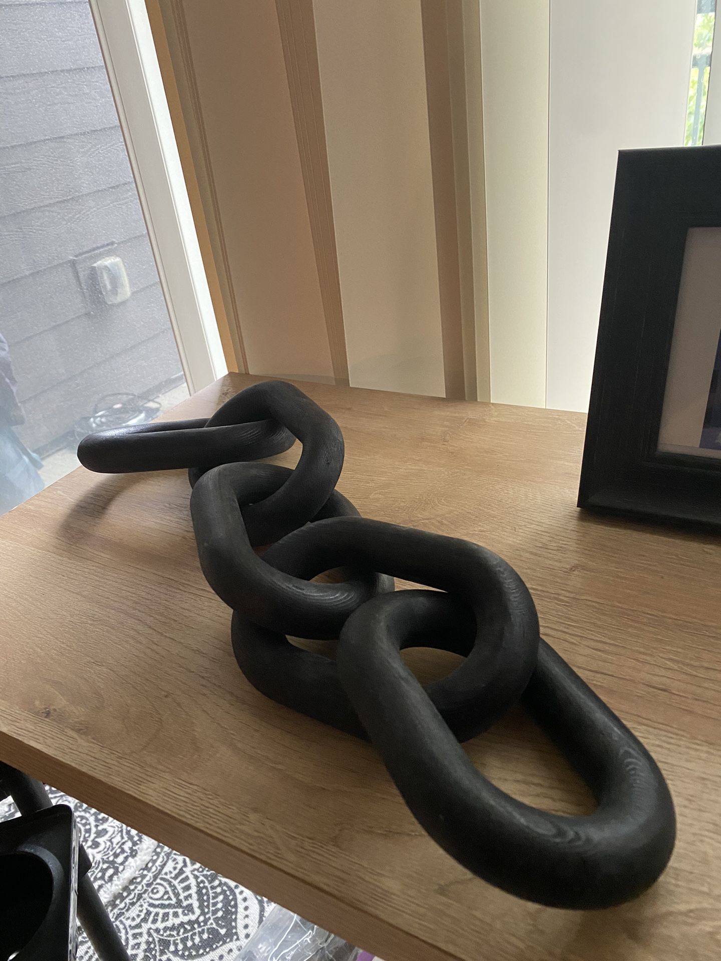 Wooden link Decor - Black