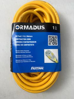 Ormadus 50 Ft Contractor Extension Cord