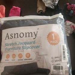 Asnomy Stretch Furniture Cover Black