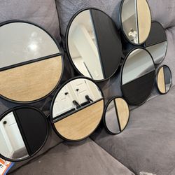 Modern Circle Wall Mirror Art 