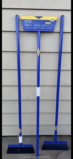 Like New & Brand New QEP 14" & 7" Floor Scraper Hand Tool w/Rep. blade & Handle Grip Floor Scraper Stripper w/ foot peg 