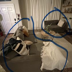 Partial sectional couch