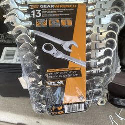 GEARWRENCH 13pc SAE Flex Head Ratcheting Wrench Set – Brand New & Sealed! 1/2 Off Price On amz 
