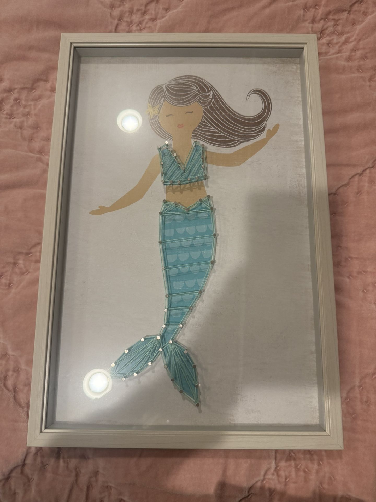 12x18 Mermaid String Art Picture