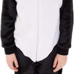 COSUSKET Kids Snug Fit Flannel Panda Costume Animal Onesie Pajamas for Boys and Girls