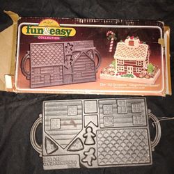 John Wright Cast Iron Gingerbread House 