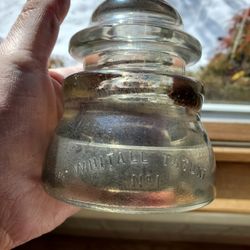 Clear WHITALL TATUM NO 1 GLASS INSULATOR