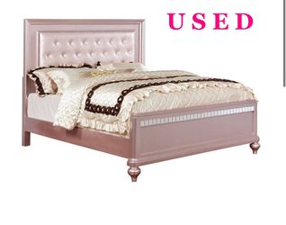 Pink Rose Gold Bed Frame