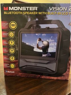 Monster Vision 2 Bluetooth Speaker with built in LCD TV