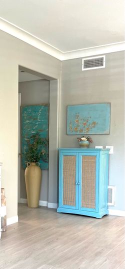 Gorgeous Rattan Wicker Cabinet 4 shelves