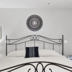 Iron king size bed frame