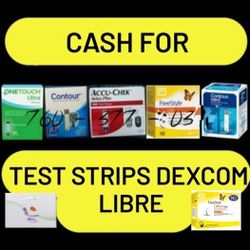 ÇASH FOR DlABETlC TEST STRlPS, DEXÇOM & LlBRE OMNlPOD